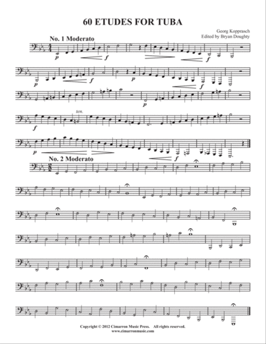 60 Etudes for Tuba 60 Etudes for Tuba Tuba scores gallery preview page 2