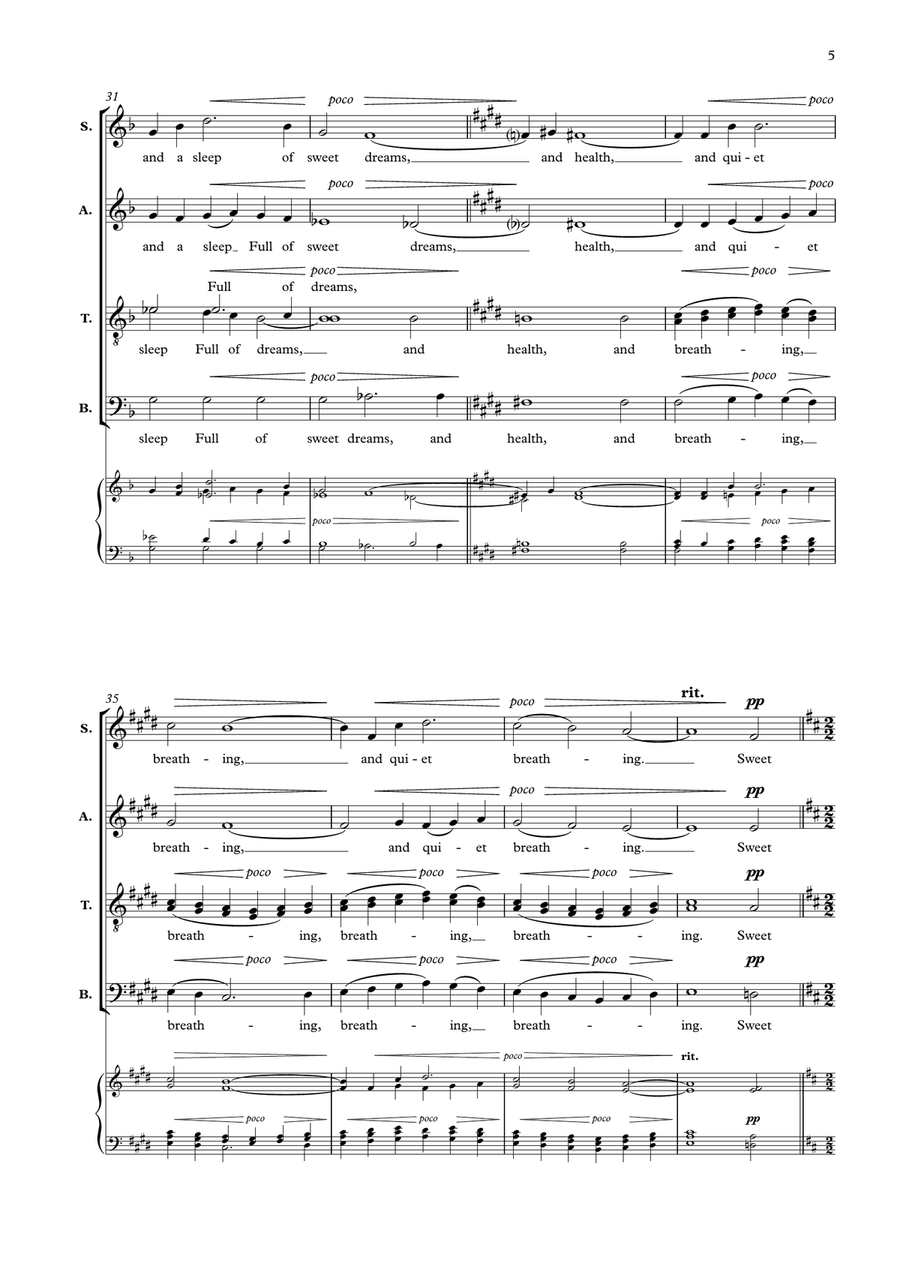 Beauty, Joy (mixed choir unaccompanied) Divisi scores gallery preview page 5