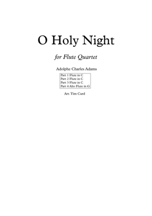 Book cover for O Holy Night. For Flute Quartet