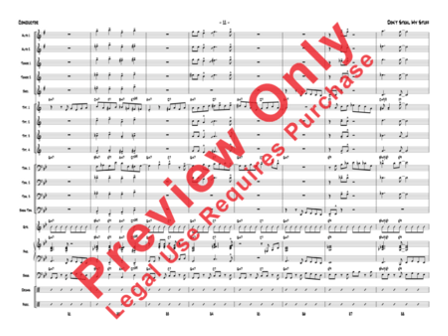 Don't Steal My Stuff Don't Steal My Stuff Jazz Ensemble scores gallery preview page 34
