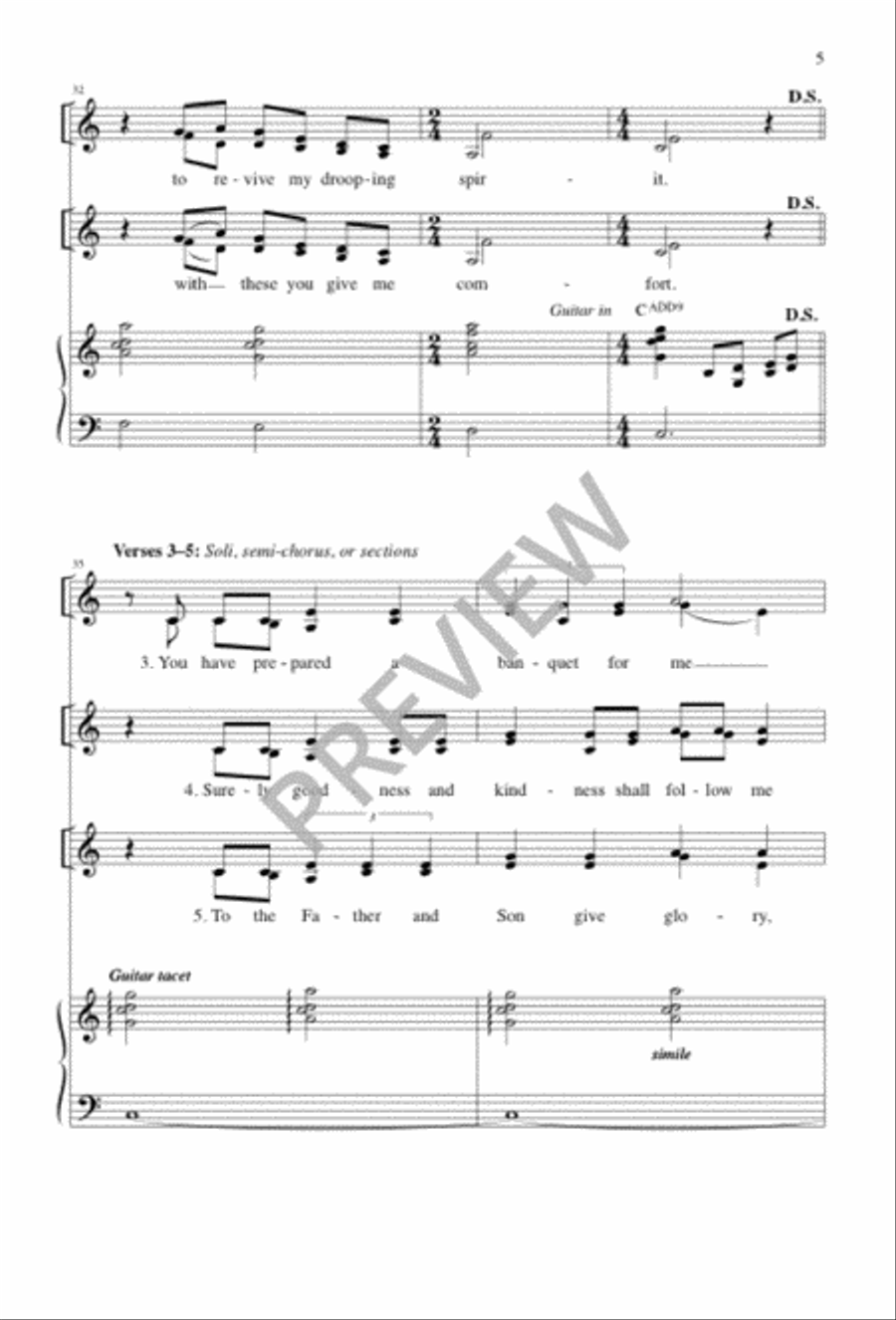 Heart of a Shepherd 3-Part scores gallery preview page 5