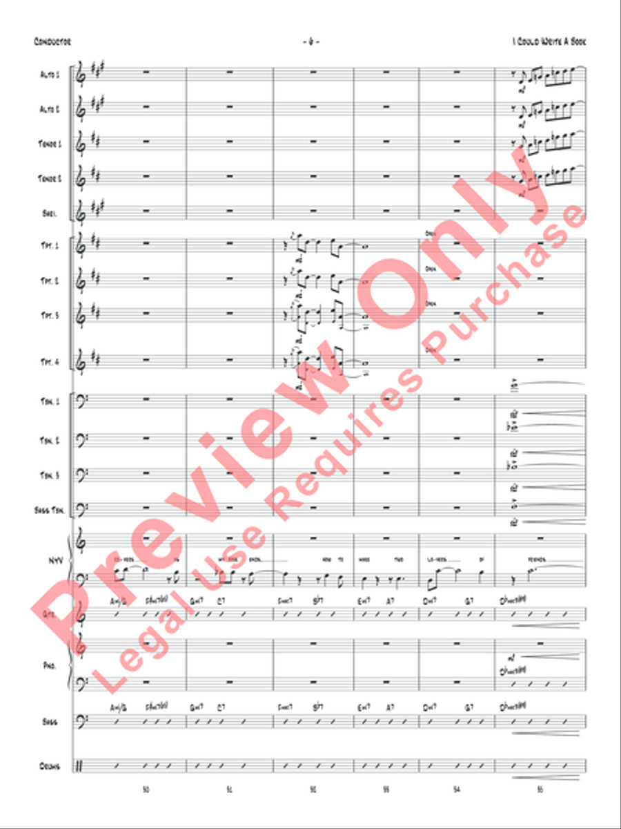 I Could Write a Book Jazz Ensemble scores gallery preview page 9