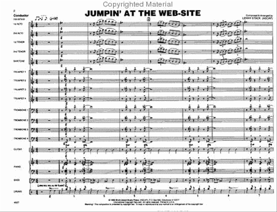 Jumpin' At the Website Jazz Ensemble scores gallery preview page 2