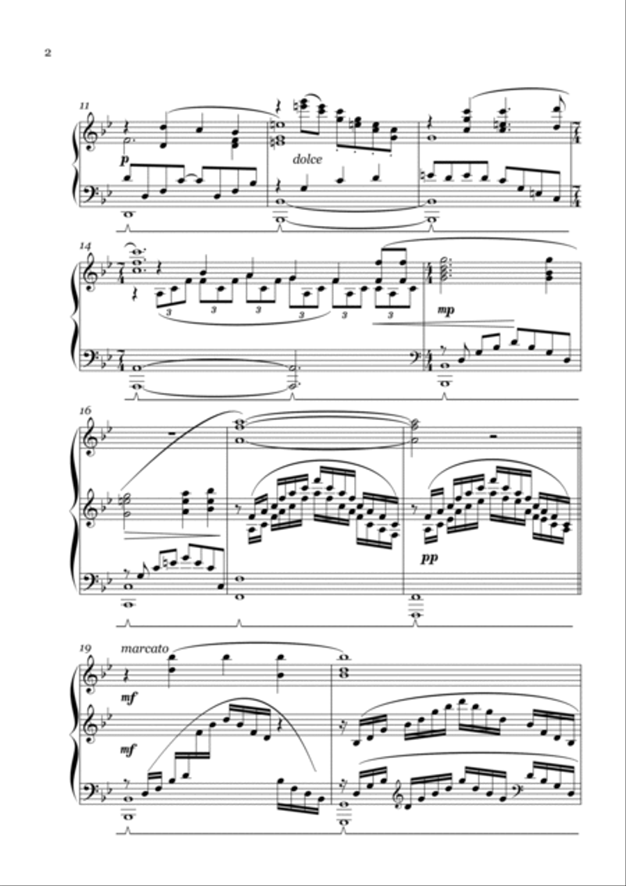 I'll Walk With God I'll Walk With God Piano Solo scores gallery preview page 2