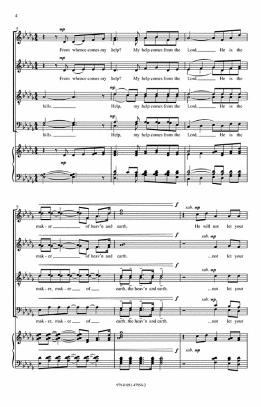 I Will Lift Mine Eyes Divisi scores gallery preview page 3