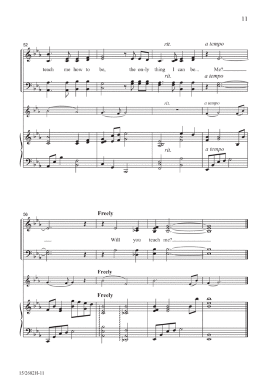 Will You Teach Me? 4-Part scores gallery preview page 11