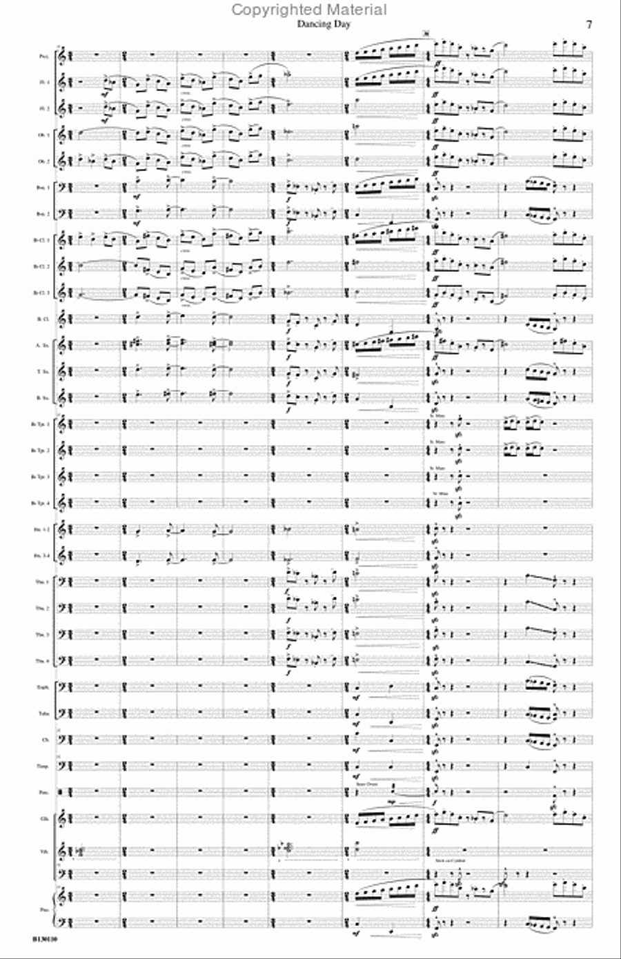 Dancing Day Concert Band scores gallery preview page 8