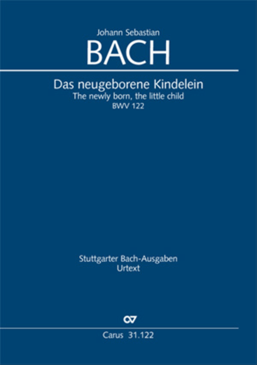 The newly born child (Das neugeborne Kindelein) 4-Part scores gallery preview page 1