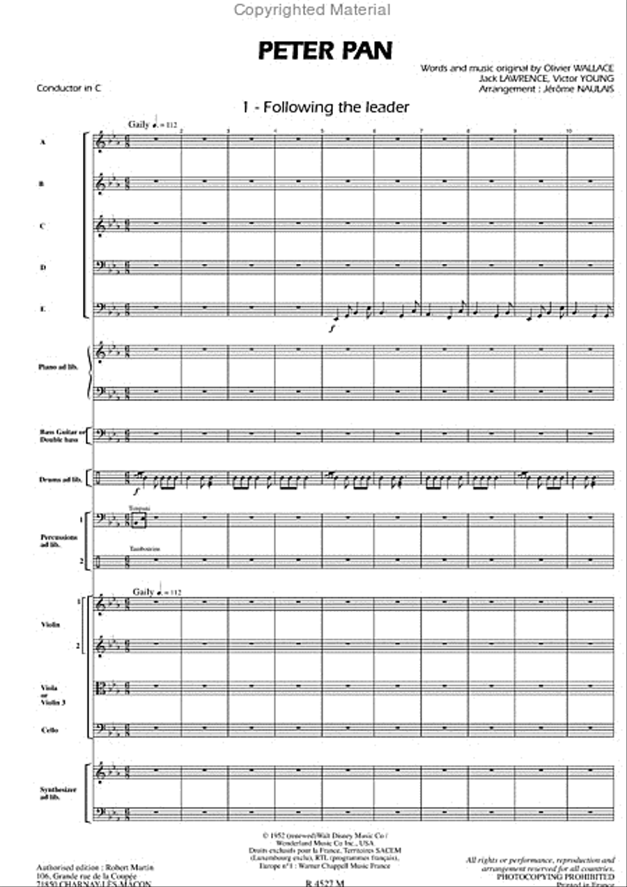 Peter Pan Cahier 2 Peter Pan Cahier 2 Orchestra scores gallery preview page 2