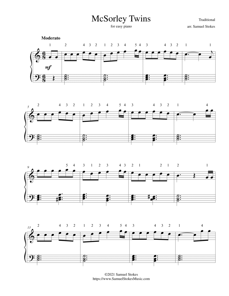 McSorley Twins - for easy piano Easy Piano scores gallery preview page 1
