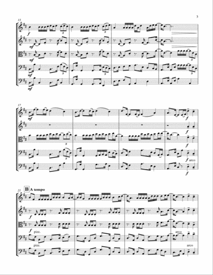 Despacito String Quintet scores gallery preview page 3