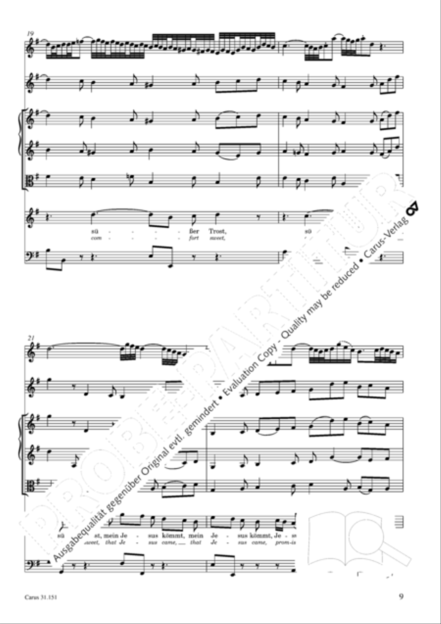 Comfort sweet, that Jesus came 4-Part scores gallery preview page 10