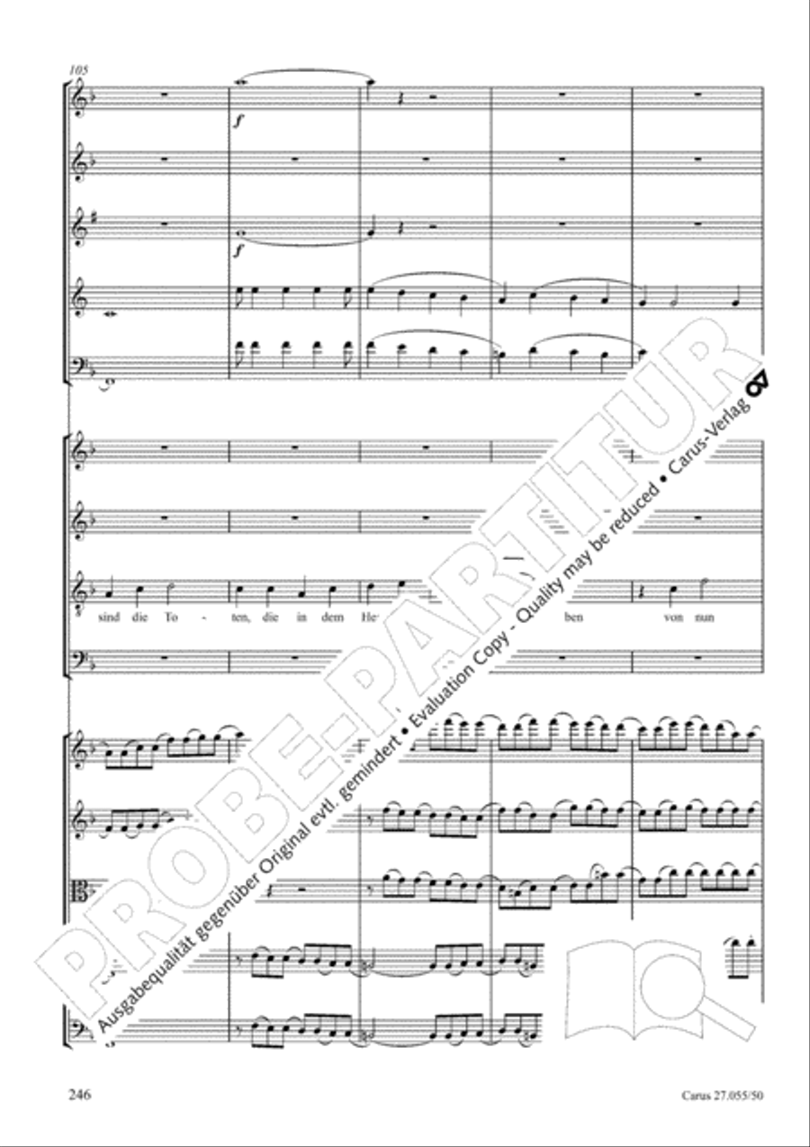 Ein Deutsches Requiem (German Requiem) 4-Part scores gallery preview page 253