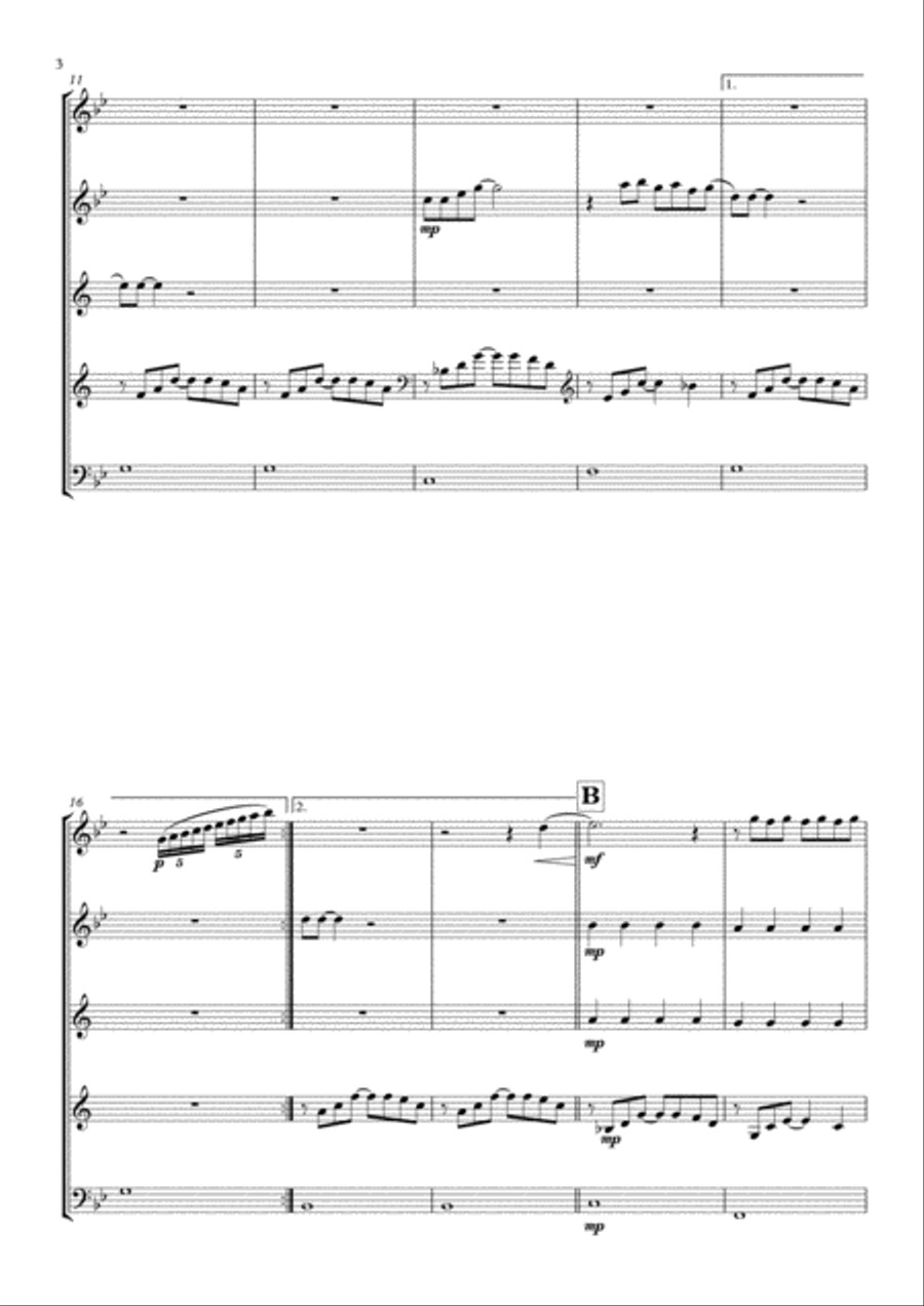City Of Stars Woodwind Quintet scores gallery preview page 4