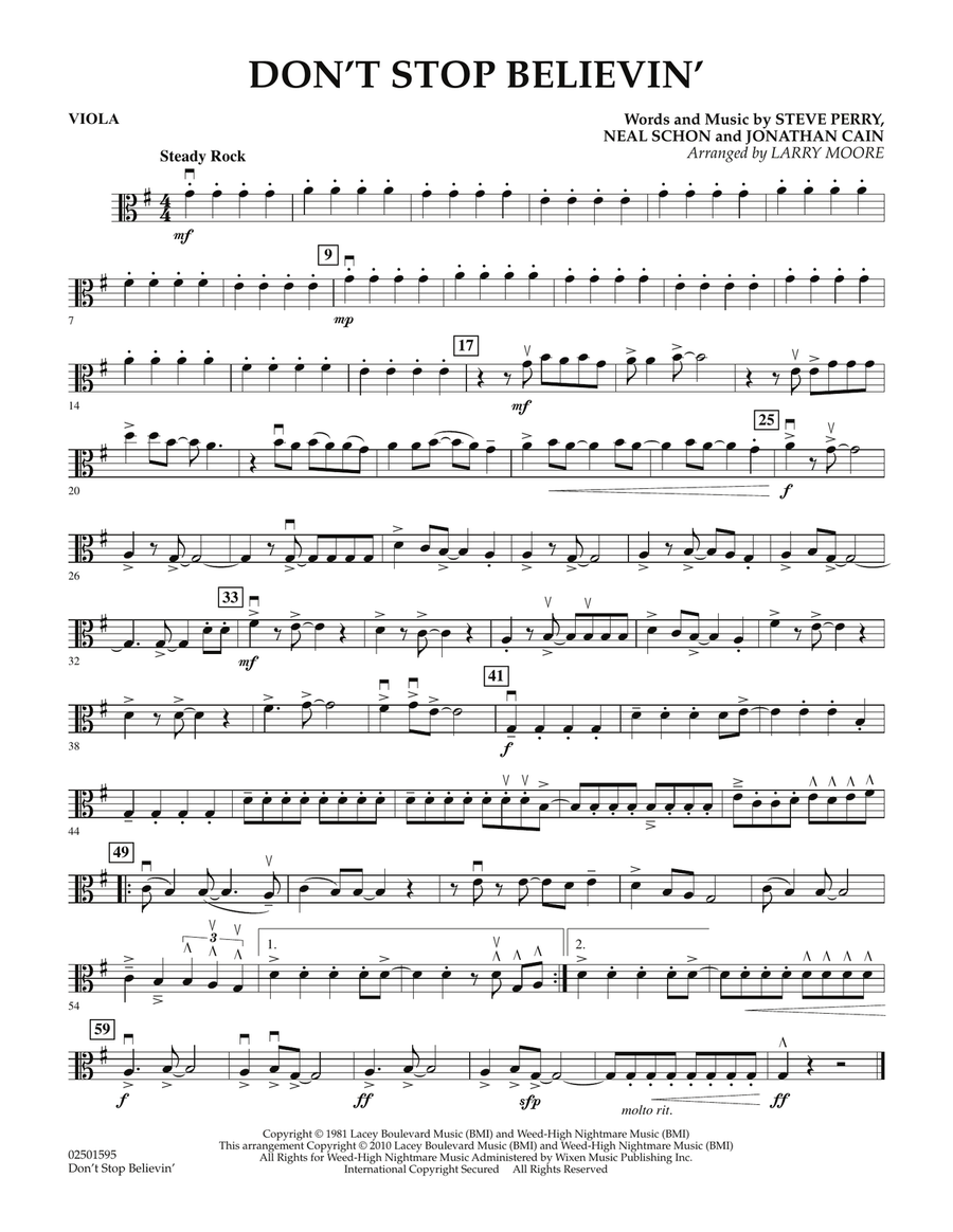 Don't Stop Believin' - Viola