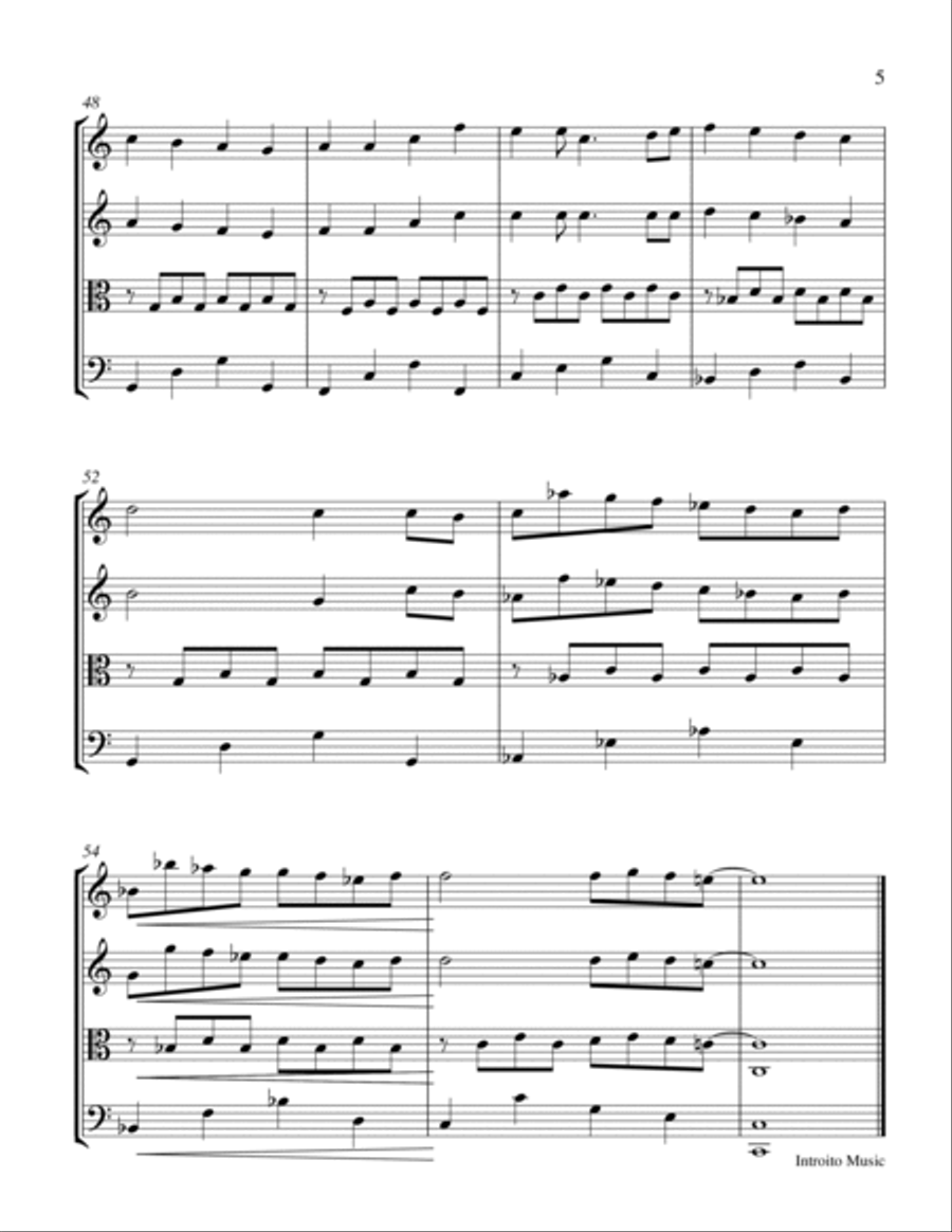 Dragon Ball Gt String Quartet scores gallery preview page 5