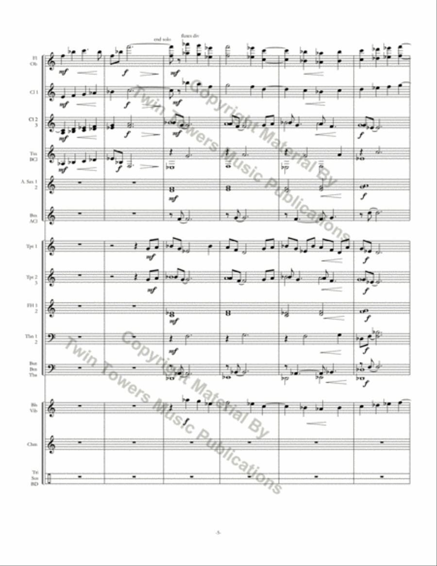 Nocturne Concert Band scores gallery preview page 6