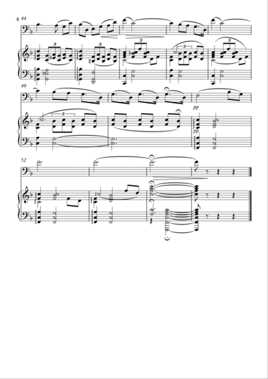 Cradle Song Euphonium scores gallery preview page 4