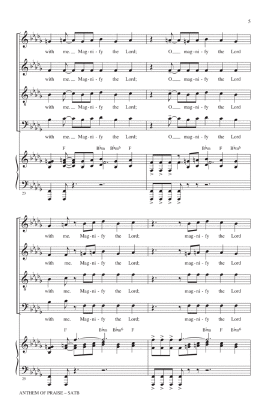 Anthem Of Praise 4-Part scores gallery preview page 4