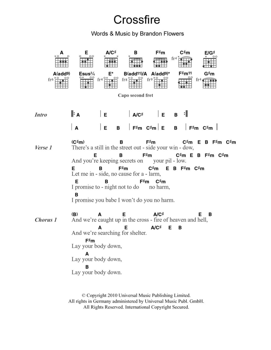 Crossfire Acoustic Guitar scores gallery preview page 1