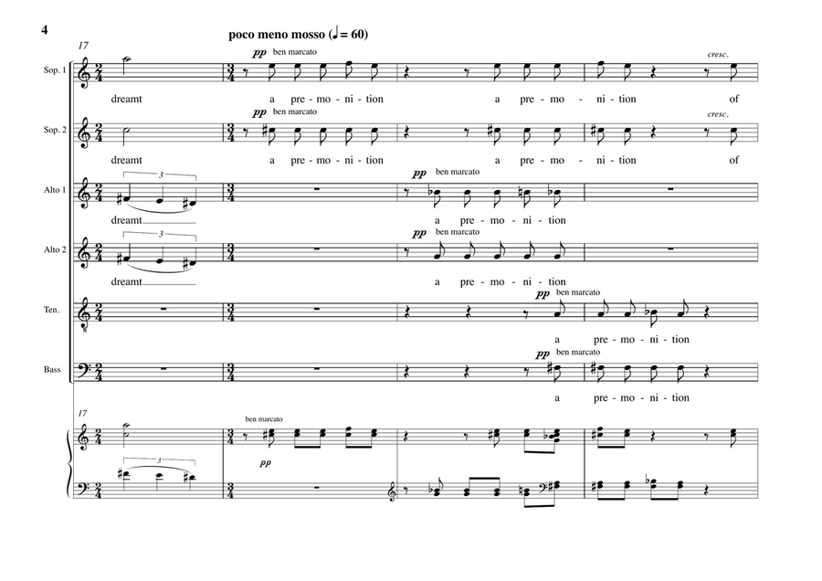 October Dawn - Choral Song (SSAATB) SSAATB scores gallery preview page 4