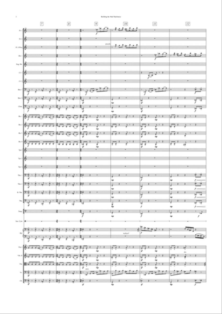 Building the Mad Machinery - Study Score Full Orchestra scores gallery preview page 4
