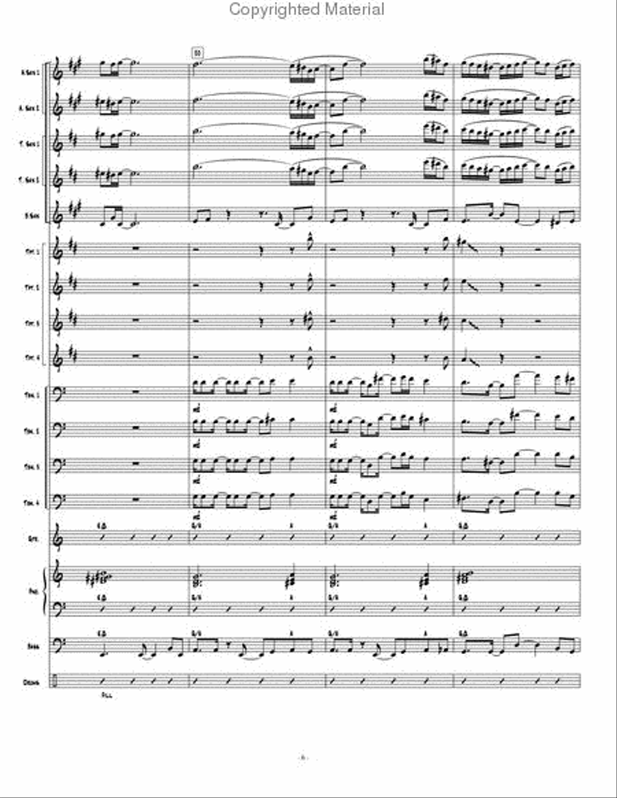 New Beginning, A Jazz Ensemble scores gallery preview page 7