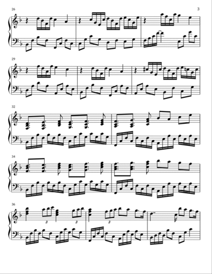 Like My Father Piano Solo scores gallery preview page 3