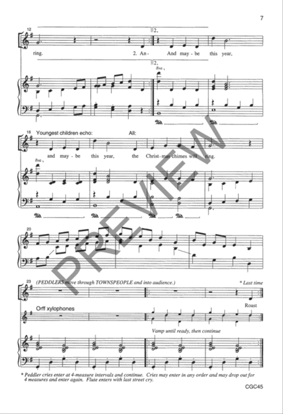 Why the Chimes Rang Preview Kit (Score & CD) Choir scores gallery preview page 8