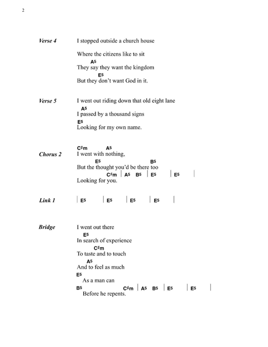 The Wanderer Electric Guitar scores gallery preview page 2