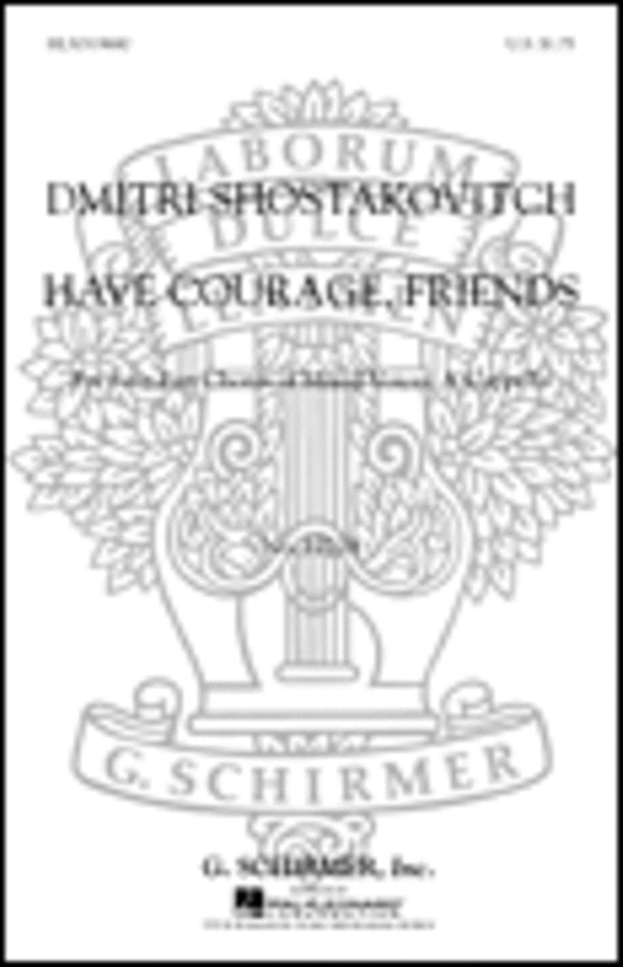 Have Courage Friends (From 10 Songs Op88) A Cappella 4-Part scores gallery preview page 1