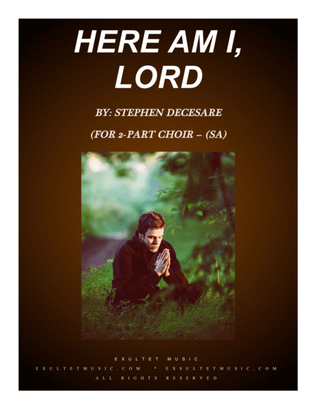 Book cover for Here Am I, Lord (for 2-part choir - (SA)