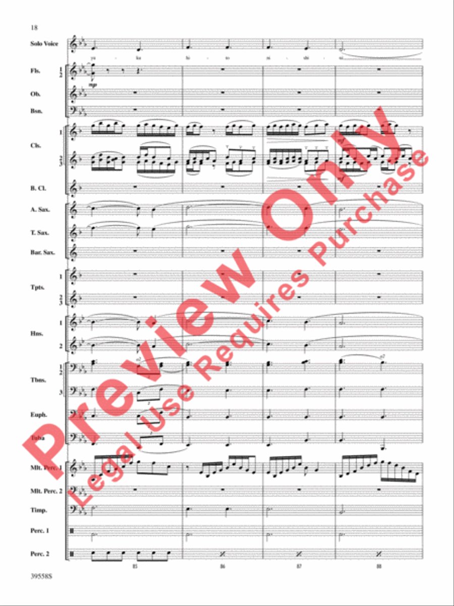 I Was Born for This Concert Band scores gallery preview page 19