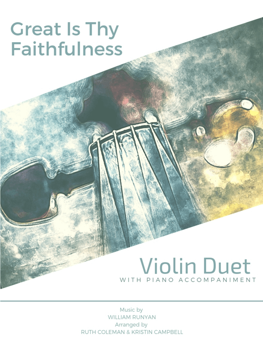 Great Is Thy Faithfulness - Violin Duet String Duet scores gallery preview page 1