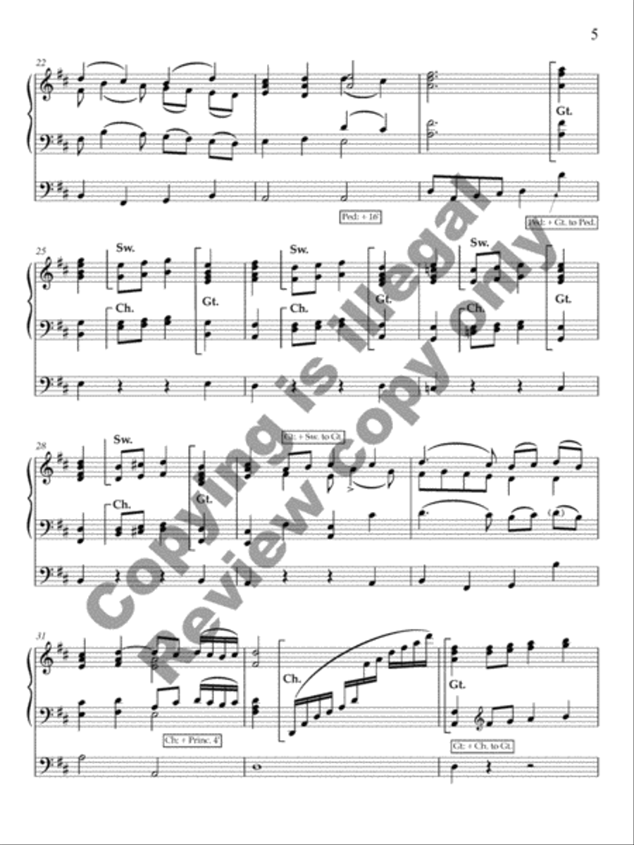 Ancient Airs and Dances, Suite No. 1 Organ Solo scores gallery preview page 26