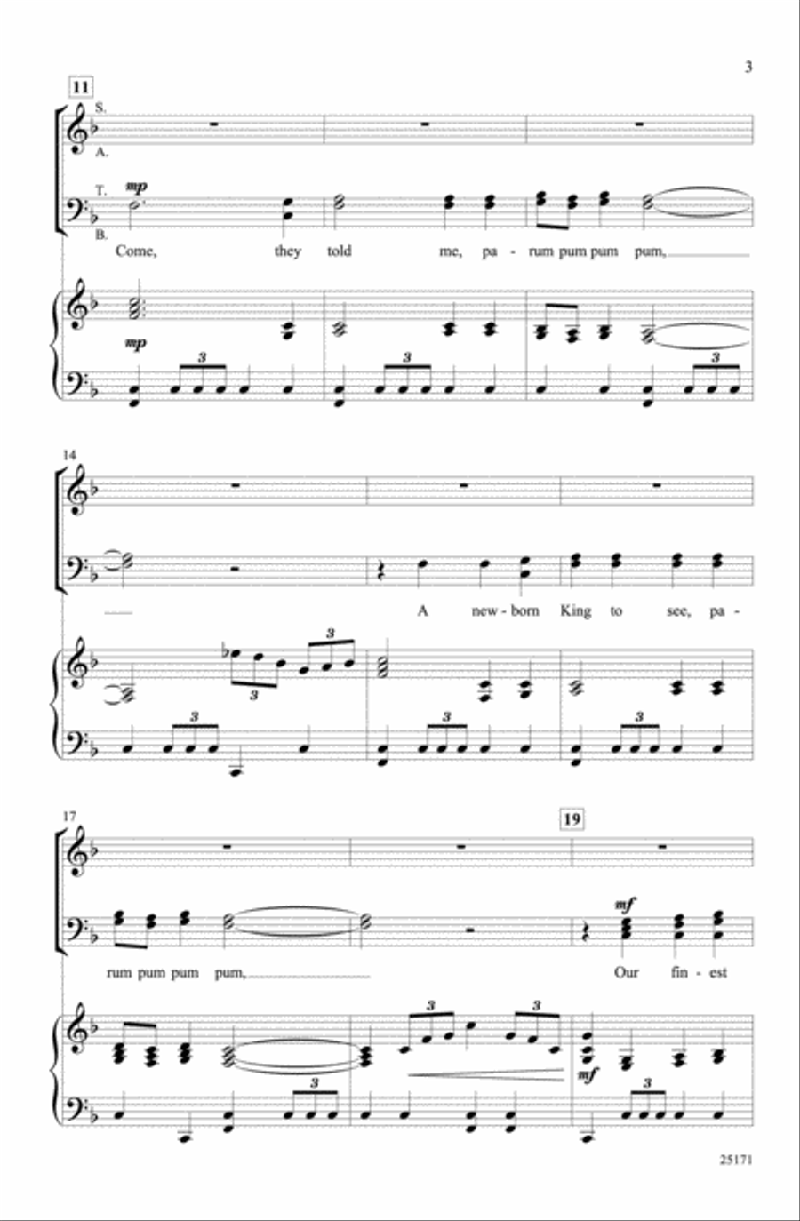 The Little Drummer Boy The Little Drummer Boy Choir scores gallery preview page 2