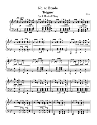 Etude in G minor op. 1 no. 5