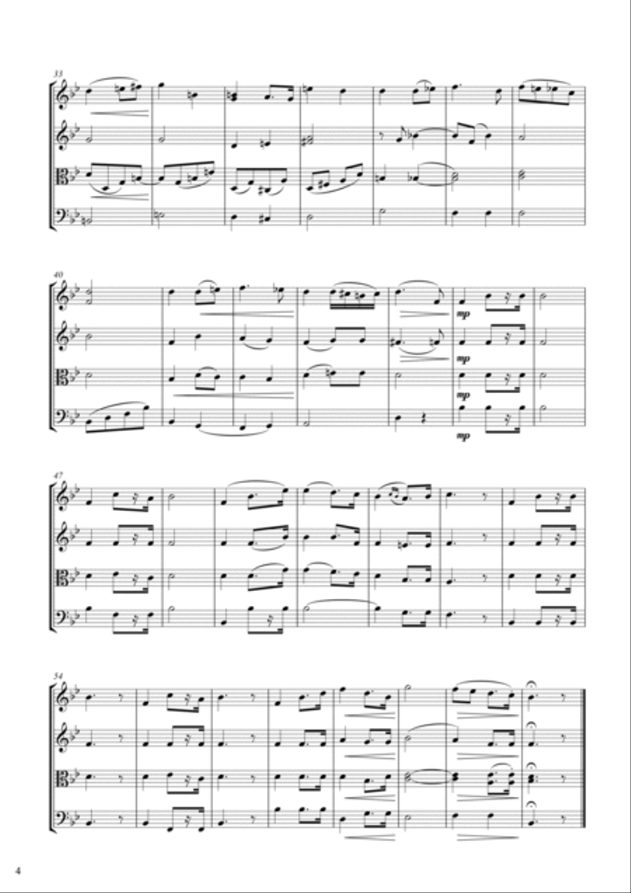 Music for Occasions - string quartet wedding compilation String Quartet scores gallery preview page 4