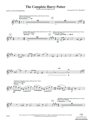 The Complete Harry Potter: 2nd E-flat Alto Saxophone
