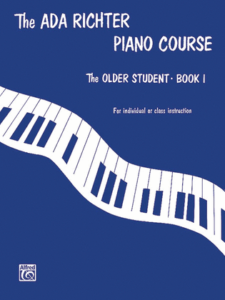 Book cover for Ada Richter Piano Course -- The Older Student, Book 1