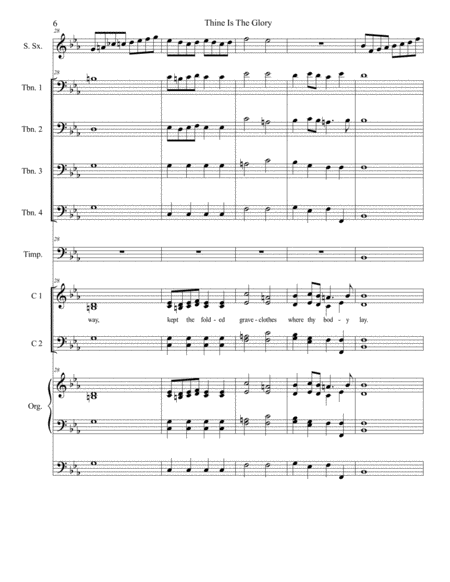 Festival Hymn Setting Easter 2019 Thine Is The Glory (Judas Maccabeus) image number null