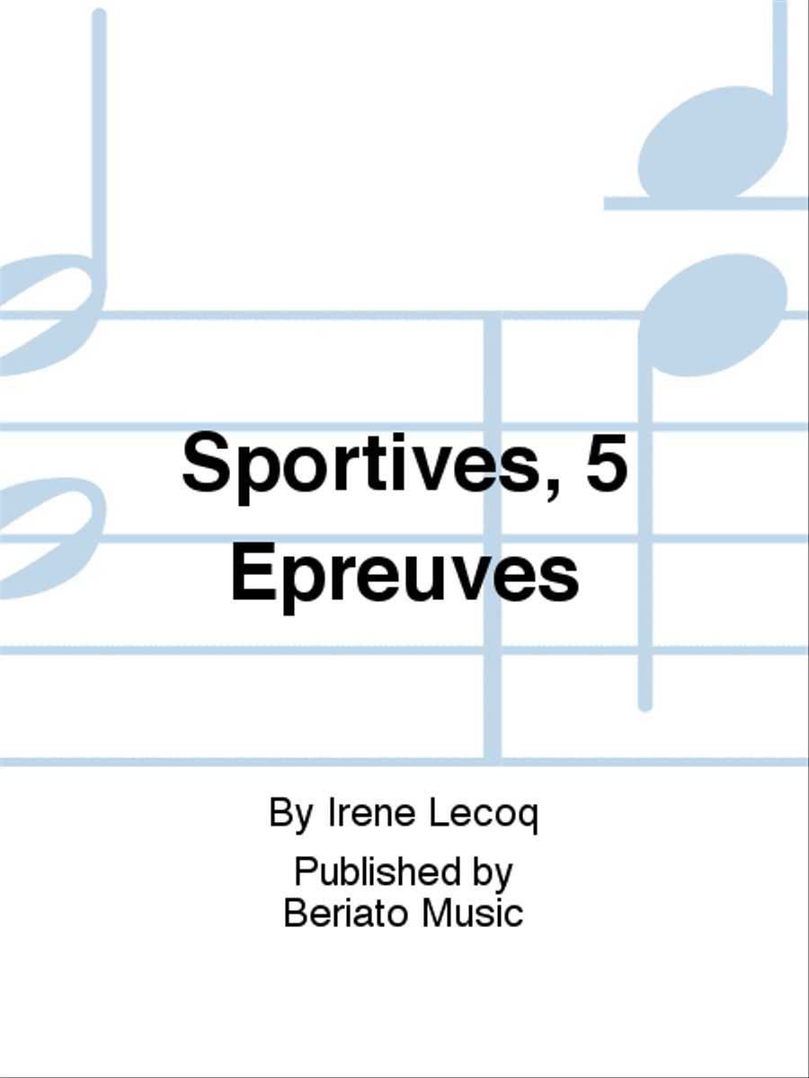 Sportives, 5 Épreuves Violin Solo scores gallery preview page 1