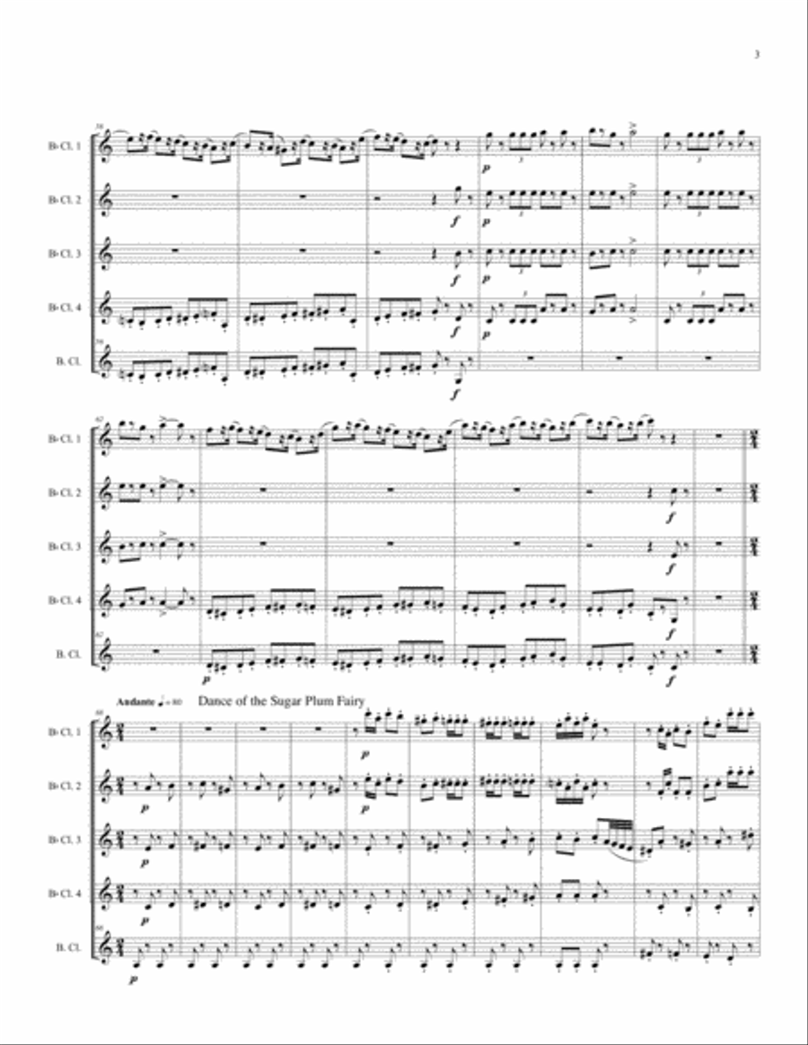 A Night at the Ballet - The Nutcracker for Clarinet Quintet image number null