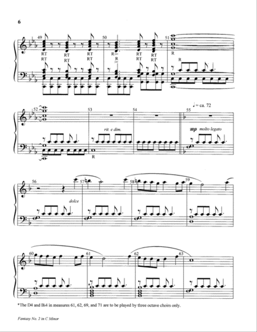 Fantasy No. 2 in C Minor 5-Octaves scores gallery preview page 17