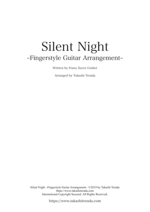 Book cover for Silent Night ~Fingerstyle Guitar Arrangement~