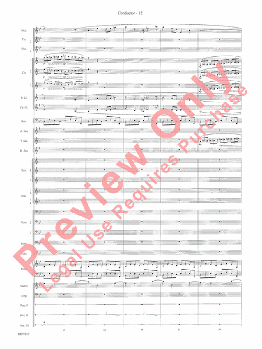 The Winds of Poseidon (from The Odyssey (Symphony No. 2)) Concert Band scores gallery preview page 16