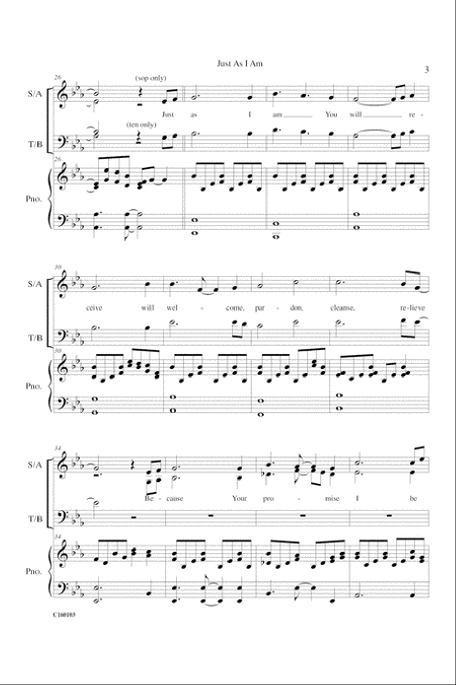 Just As I Am 4-Part scores gallery preview page 6