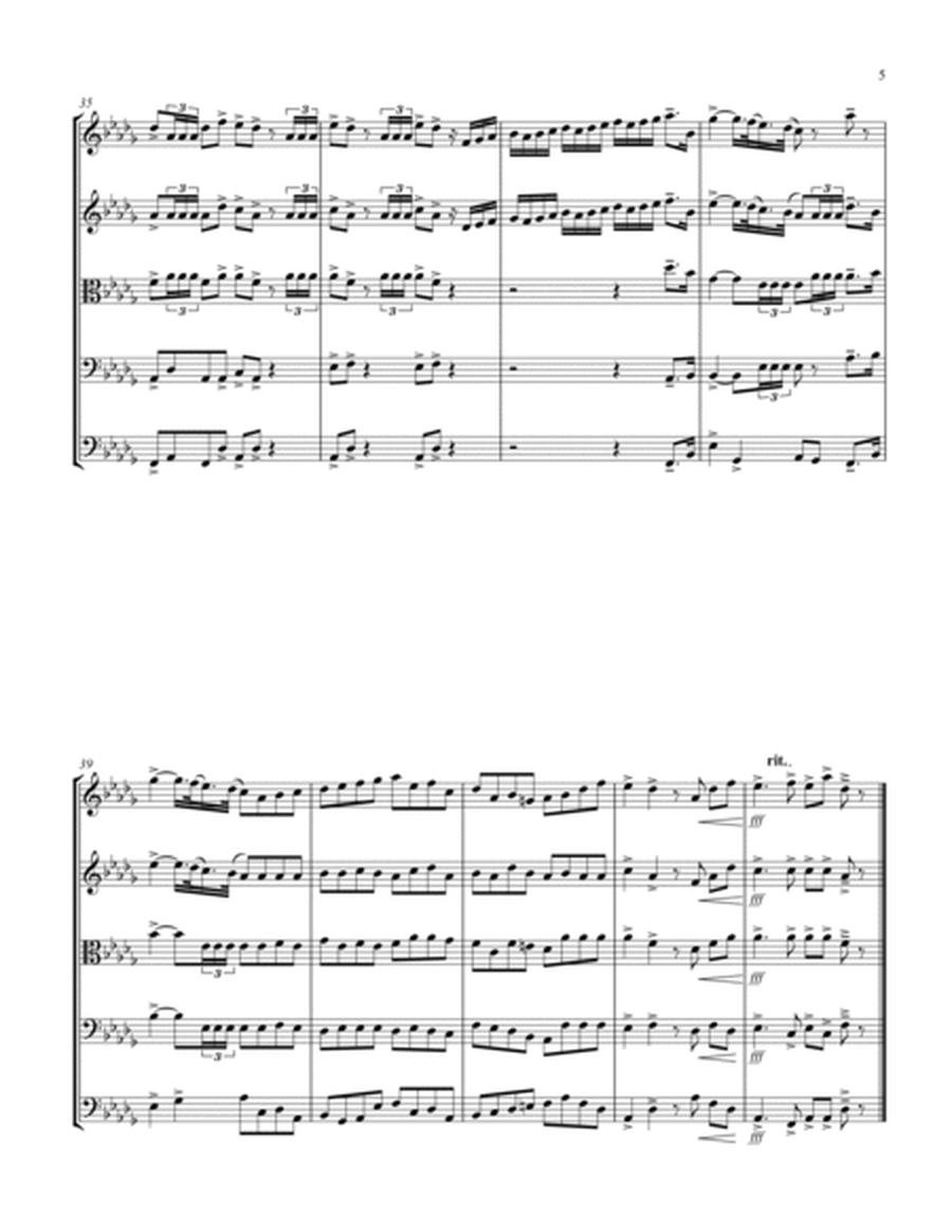 Coronation March (Db) (String Quintet - 2 Violins, 1 Viola, 1 Cello, 1 Bass)