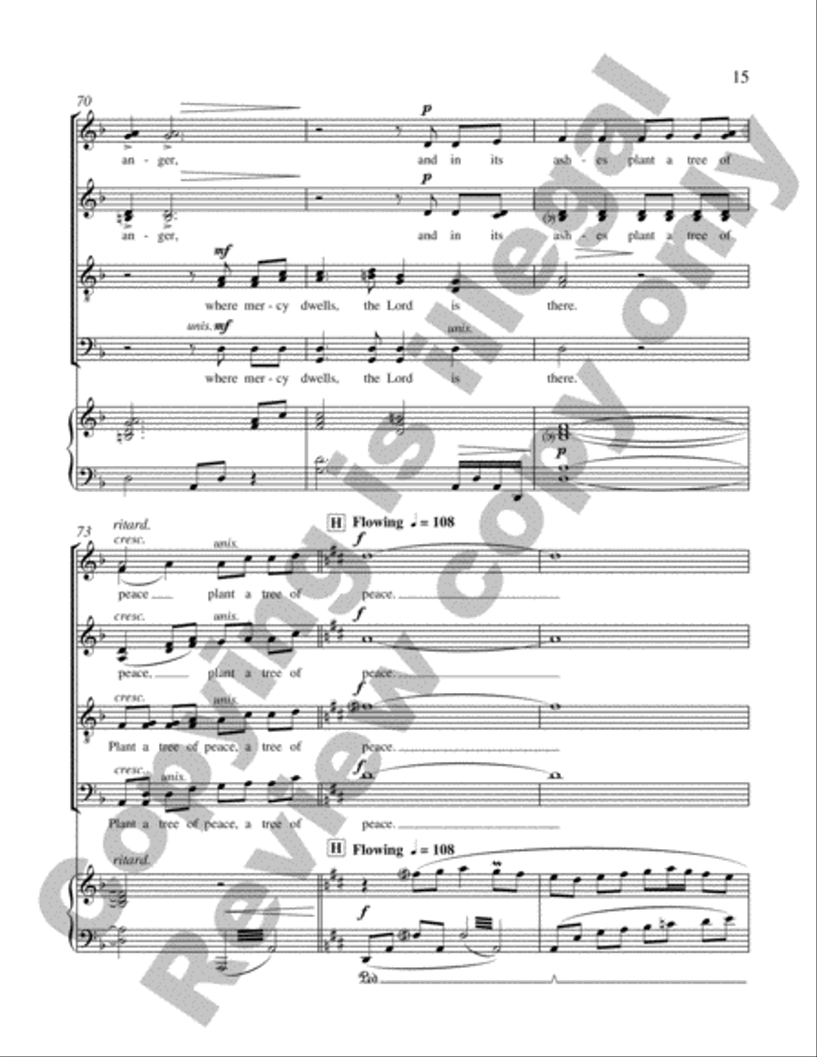 The Tree of Peace The Tree of Peace 4-Part scores gallery preview page 33