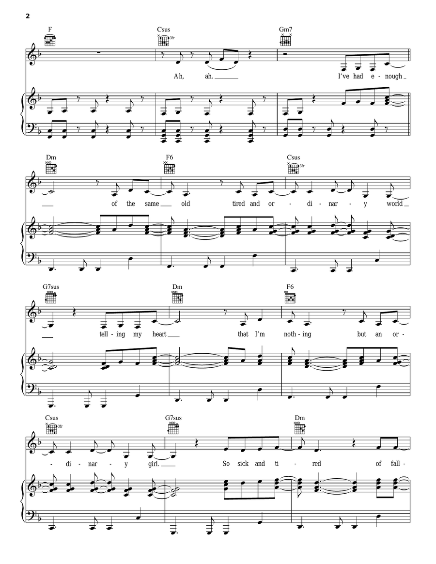 Daring To Be Acoustic Guitar scores gallery preview page 2